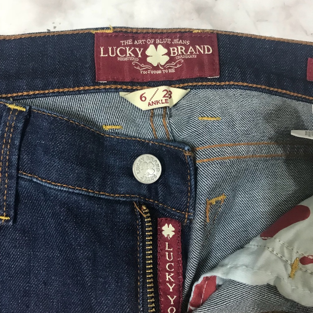 Lucky Brand Sofia Boot Ankle Jeans 6x28